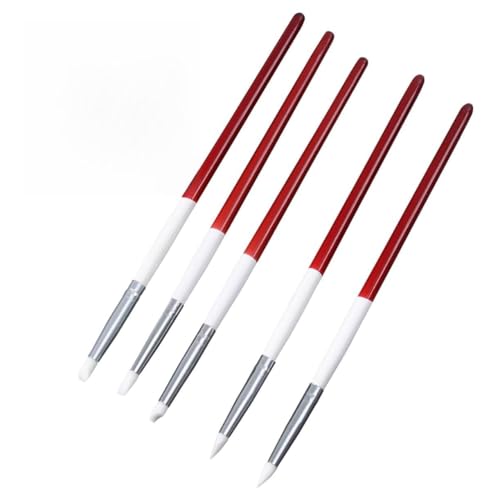 SAFIGLE 5stücke Teiliges Nail Art Skulptur Carving Pen Kit Mit Silikonkopf Für Malerei Gestaltung Als Zeichenwerkzeuge von SAFIGLE