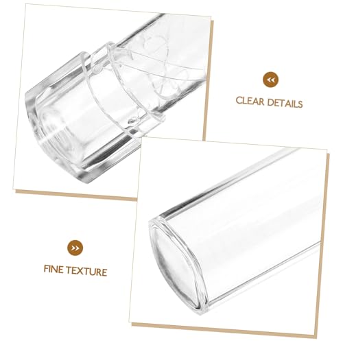 SAFIGLE 5 Stück Transparente Leere Lippenbalsam tuben Wiederverwendbare Lippenpflege behälter Portable Lippenstift aufbewahrung Praktische DIY Kosmetikbehälter für Damen Unterwegs von SAFIGLE