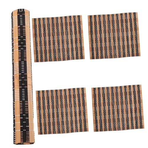 SAFIGLE 5 Stück Wärmedämmendes Kissen für Sauna und Spa Handgefertigte Bambusmatte für Innenbereich für Wellness von SAFIGLE