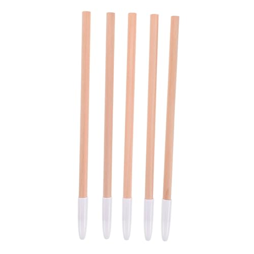 SAFIGLE 5 Stück Wasserdichter Augenbrauenstift aus Holz Robuster Wischfester Augenbrauenstift für Damen und Herren Natürliches Finish für Alltag und Reisen von SAFIGLE