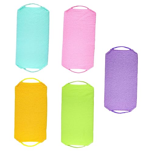 SAFIGLE 5 Stücke Badetuch Wäscher Peeling Bad Körper Peeling Reinigung Zurück Dusche 40% Nylon von SAFIGLE