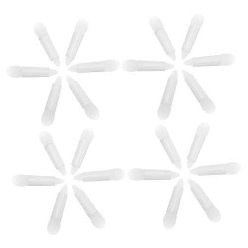 SAFIGLE 50stücke Silikon-peeling-lippenpinsel Und Make-up-applikatorstifte Wiederverwendbare Applikatorpinsel Für Cremigen Oder Flüssigen Lidschatten Und Lippenfarben Mit von SAFIGLE