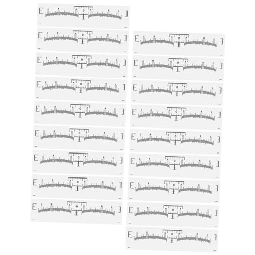SAFIGLE 50 Stücke Einweg Aufkleber Positionierung Lineal Brow Pvc von SAFIGLE