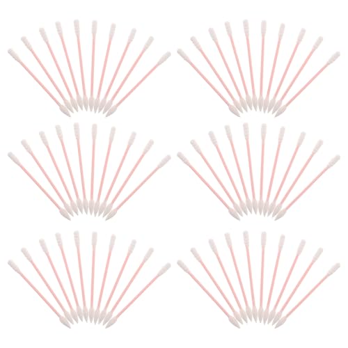 SAFIGLE 500 Wattestäbchen: Einweg-Make-up-Wattestäbchen – Reinigungsstäbchen mit und spiralförmiger Spitze – Applikatorstäbchen für Maniküre-Nägel und Make-up-Entferner von SAFIGLE