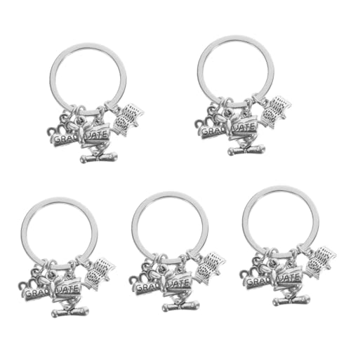 SAFIGLE 5stücke Graduation Schlüsselanhänger Design Mit Abschlussmütze Hochwertige Als Dekoration Und Für Absolventen Für Abschlussfeiern Und Erinnerungen von SAFIGLE