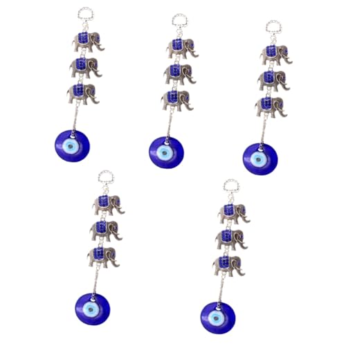 SAFIGLE 5St Anhänger des Teufelsauges wandverkleidung Wand polsterung Türkische Verzierung des bösen Blicks Perlenschmuck hängende Verzierung des bösen Blicks böse Blick dekore Glas Blue von SAFIGLE