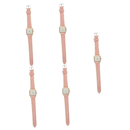 SAFIGLE 5St Anschauen Armbanduhr betrachten Damenarmbanduhren Damenuhr Digitaluhr verstellbare Uhr Damenmodeuhr Kristall Gurt Handgelenkschmuck schmücken Fräulein Rostfreier Stahl von SAFIGLE