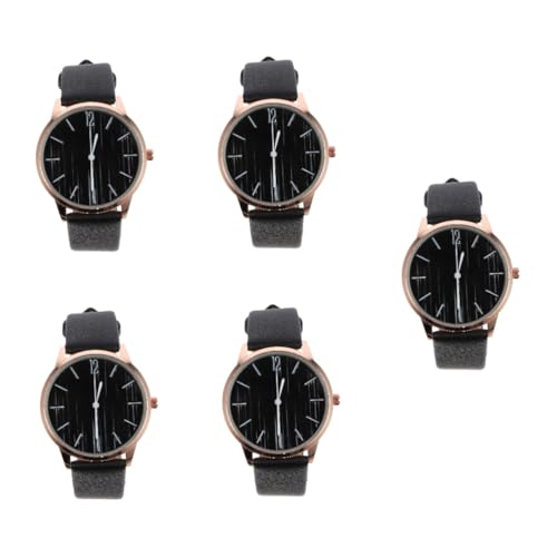 SAFIGLE 5St Anschauen Gürteluhr für Mädchen minimalistische herrenuhr Digitaluhr Uhrenarmbänder für Damen LED Uhr damenarmbanduhr Ladies Watch Frauen schauen zu Damengürteluhr Glas Black von SAFIGLE