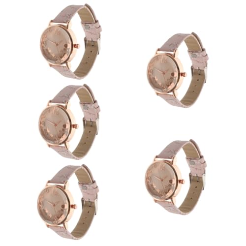 SAFIGLE 5-teilige Uhr Damen-Armbanduhr für Den Täglichen Gebrauch Freizeit Dekoration von SAFIGLE