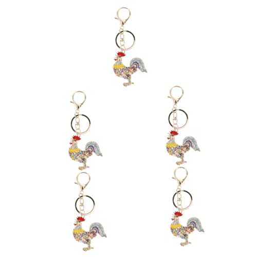 SAFIGLE 5 Stücke Stilvolle Strass Hahn Schlüsselanhänger Schlüsselanhänger Für Mode-Accessoire von SAFIGLE