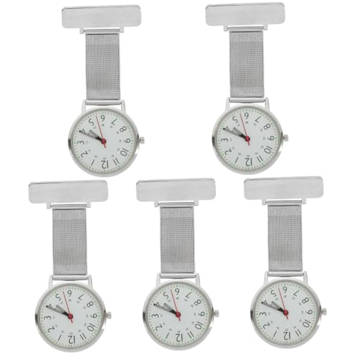 SAFIGLE 5stücke Lapel Pin Uhr Für Medizinisches Personal Praktische Und Langlebige Taschenuhr Im Minimalistischen Design Für Und Ärzte von SAFIGLE