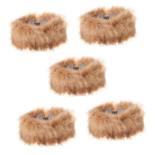 SAFIGLE 5St Plüsch Stirnband frauen stirnband Damen-Stirnband Women's headwear Fur headband Haarbänder Tiara Pelz Stirnband Fellstirnband für Damen Winter Kopfbedeckung Hörmuschel Fräulein von SAFIGLE