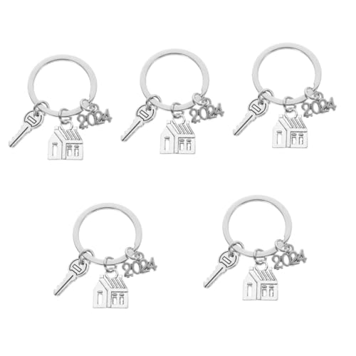 SAFIGLE 5St Schlüsselanhänger zum Einzug neues Zuhause Schlüsselanhänger erster schlüsselbund zu Hause Geldbörsen Schlüsselanhänger für Autoschlüssel ästhetischer Schlüsselanhänger von SAFIGLE