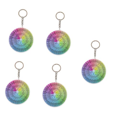 SAFIGLE 5st Dekorativer Schlüsselanhänger Gefühlsrad Schlüsselanhänger Neuheit Schlüsselanhänger Schlüsselringe Schlüsselbund Schlüsselanhänger Basteln Tragbares Gefühlsrad Violett ， von SAFIGLE