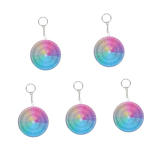 SAFIGLE Gefühlrad 5st Psychologisch-emotionaler Schlüssel Gefühlsrad Emotionsrad-Diagramm Hängend Doppelseitiger Schlüsselanhänger Acryl Das Große Gefühlsrad von SAFIGLE