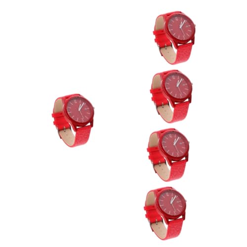 SAFIGLE 5stücke Stylische Damen Armbanduhr Leuchtend Design Für Alltag Und Festlichkeiten Multifunktionale Uhr Mit Kalender von SAFIGLE