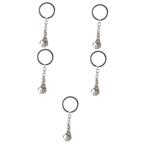 SAFIGLE 5st Schlüsselanhänger Antiker Schlüsselanhänger Taschenring Schädelkette Fahrzeughalter -taschenanhänger -Hand-schlüsselanhänger Ketten Rostfreier Stahl von SAFIGLE