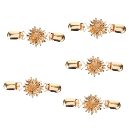 SAFIGLE 5stücke Blumen Cardigan Clip Für Modischer Verschluss Multifunktionale Brosche Befestigung Von Schals Pullovern Und Kleidern Accessoire von SAFIGLE