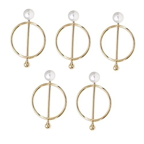 SAFIGLE 5stücke Goldene Perlen-schalclip Legierungs-schalhalter Dekorative Brosche Für Damen Für Hochzeit Party Business Und Alltagsgebrauch von SAFIGLE
