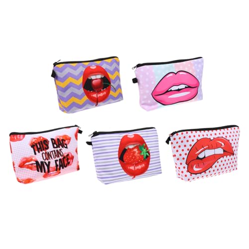 SAFIGLE 5stücke Make-up-Tasche Reise-Organizer Kosmetiktasche Mit Reißverschluss Für Reisen Urlaub Fitnessstudio Camping Und Badezimmerorganisation Leicht Und Langlebig von SAFIGLE