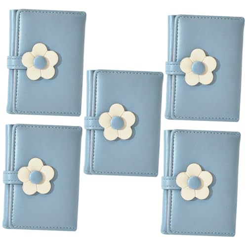 SAFIGLE 5stücke Pu Geldbörse Für Mädchen Multifunktionale Schüler Geldtasche Mit Kartenfächern Blumenmuster Für Alltag Schule von SAFIGLE