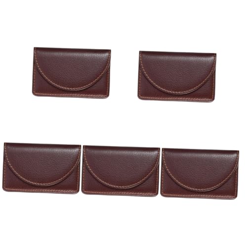 SAFIGLE 5stücke Pu Visitenkartenhalter Kartenhülle Mit -Schutz Für Id-Karten Und Geld Für Business Und Persönliche Nutzung von SAFIGLE