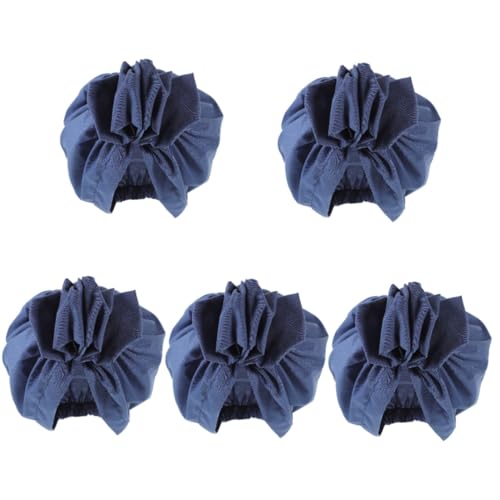 SAFIGLE 5stücke Vintage Turban Hat Damen Elastischer Blumen Kopfschmuck Für Stilvolle Wrap Beanie Für Hochzeiten Partys Und Besondere Anlässe Leicht von SAFIGLE