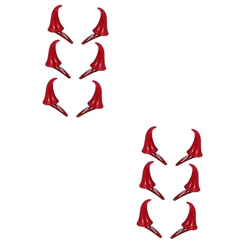 SAFIGLE 6paare Rote Haarspangen Halloween Haaraccessoires Für Und Dekoration Für Kostümpartys Und Feiern von SAFIGLE