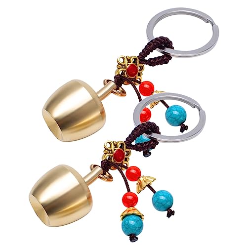 SAFIGLE 6stücke Messing Schlüsselanhänger Mit Kreativem Apfel-Design Handgefertigte Dekoration Für Taschen Und Rucksäcke Für Und von SAFIGLE
