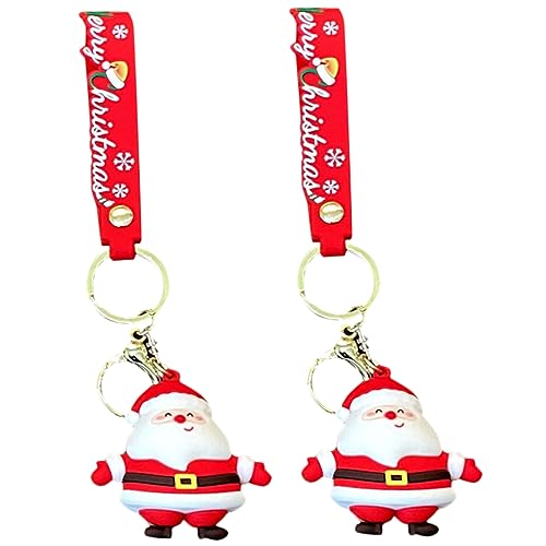 SAFIGLE 6 STK Weihnachts-Schlüsselanhänger Urlaub Schlüsselanhänger Füller für Weihnachtsgeschenktüten Weihnachts anhänger Weihnachtssto schöner Taschenanhänger von SAFIGLE