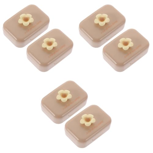 SAFIGLE 6 Sätze Reise-kontaktlinsenhalter Tragbar Klein Tragen Exquisiter Kontaktlinsenhalter Praktischer Kontaktlinsen-Organizer Taschenlinsenhalter Linsenfall Pp von SAFIGLE