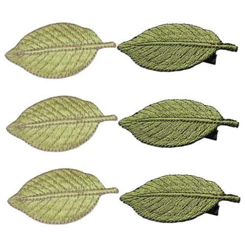 SAFIGLE 6 Stck. Haarnadel Haarnadel Styling Dekorative Haarspangen Anlage Mädchen Pflanzenblatt-haarspange Nest Haarspangen Für Dickes Frauenhaar Haarklammer Clips Blatthaarclip Stoff SAFIGLE 6 Stck. Haarnadel Haarnadel Styling Dekorative Haarspangen Anlage Mädchen Pflanzenblatt-haarspange Nest Haarspangen Für Dickes Frauenhaar Haarklammer Clips Blatthaarclip Stoff von SAFIGLE