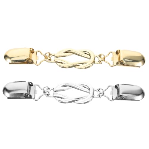 SAFIGLE 6 Stk Pullover-Clip silberne Strickjacke Kragen Blusen für Damen Schal-Clip Cardigan-Clip Kleid Capris für Frauen Damenblusen Manschettenknöpfe aus Legierung dekorative Brustnadeln von SAFIGLE