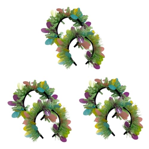 SAFIGLE 6 Stk -Stirnband karneval haarreif haarband karneval fasching kopfschmuck faschings kopfschmuck Kopfband Karneval Haarschmuck für den Urlaub ostern haarschmuck Plastik von SAFIGLE