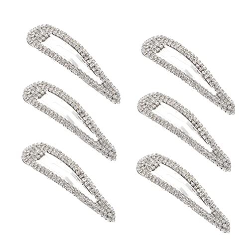 SAFIGLE 6 Stück Funkelnde Strass Haarspangen für Damen Dekorative Haarnadeln für Hochzeiten Partys und Besondere Anlässe für Verschiedene Frisuren und Outfits von SAFIGLE