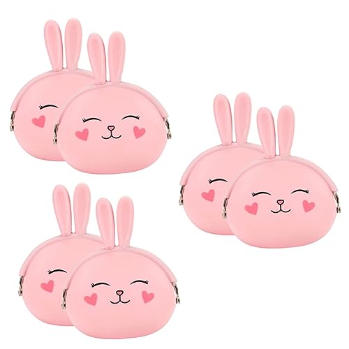 SAFIGLE Osterhasengeldbörse Kinder 6 Stück Hasen Geldbörsen Mini Geldbörsen Für Mädchen Für Mädchen Babys Mini Dinge Für Münzbeutel Für Damen Für von SAFIGLE