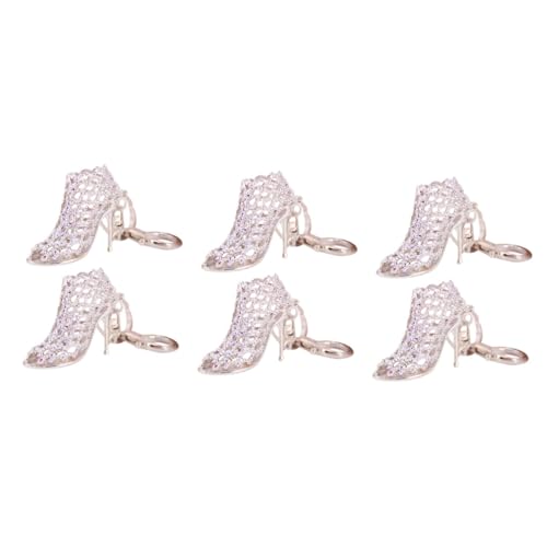 SAFIGLE 6 Stück Leere High Heel Schlüsselanhänger Handtasche Schlüsselanhänger Dekoration Coole Schlüsselanhänger Auto Schlüsselanhänger Ringe High Heel Schuh Dekoration Kette von SAFIGLE