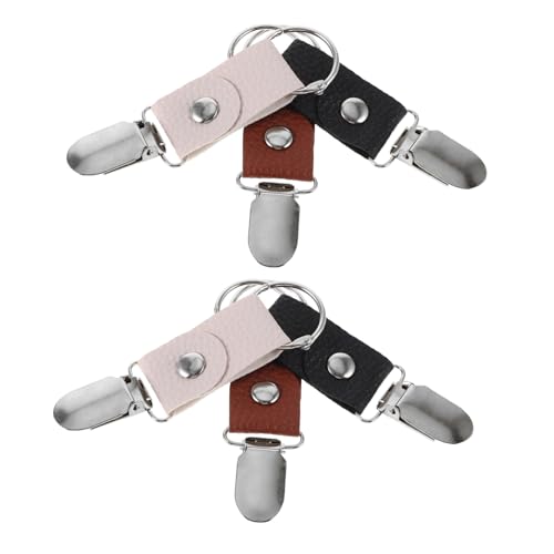 SAFIGLE 6 Stück PU Hutbefestigung für Reisen Windfester Kappenhalter für Taschen Rucksäcke Gepäck Tragbarer Fixierungsclip für Wandern Camping Radfahren von SAFIGLE