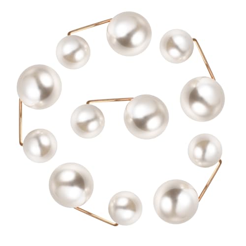 SAFIGLE 6 Stück Teiliges Damen Broschen Faux Perlen Anstecknadeln für Kragen und Rock Legierung Langlebig Glatte Oberfläche Sicherer Verschluss gegen Verrutschen bei Hochzeit Party Alltag von SAFIGLE