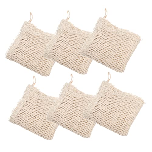 SAFIGLE 6 Stück Teiliges Exfoliating Handtücher aus Baumwoll Peelingtücher für Beine Sanfte für Bad und Körperpflege Leicht Platzsparend mit Aufhängung von SAFIGLE