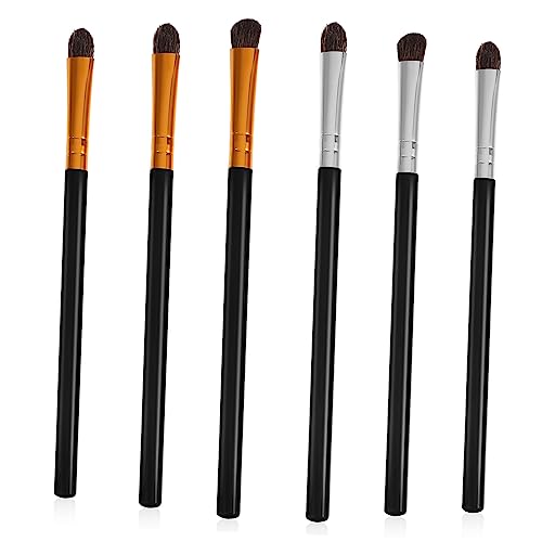 SAFIGLE 6 Stück Teiliges Lidschatten Pinselset aus Pferdehaar mit Kunststoffgriffen Professionelles Make Up Set für Make Up und Blending für Anfänger und Profis von SAFIGLE