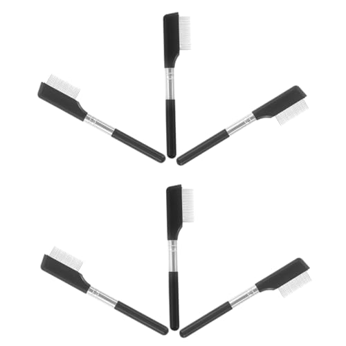 SAFIGLE 6 Stück Teiliges Metall Wimpernkamm mit Feinen Zähnen Präzises Lash und Brow Styling Tool für Sanfte Wimperntrennung Mascara-clump-entfernung und Glattes Augen-make-up von SAFIGLE