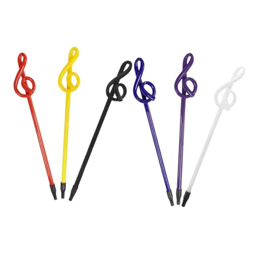 SAFIGLE 6 Stück Teiliges Noten Kugelschreiber Kreative Themen Stifte für Lehrer Musiker Awards Musikpartys Inspirierende Schreibgeräte für Klassenzimmer von SAFIGLE