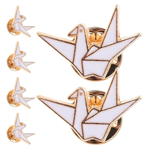 SAFIGLE 6stücke Brosche Origami- -anstecknadeln Metall Tierbrosche Für Rucksäcke Hemden Jacken Dekoration Verschenken Lustig Alltag Accessoire von SAFIGLE