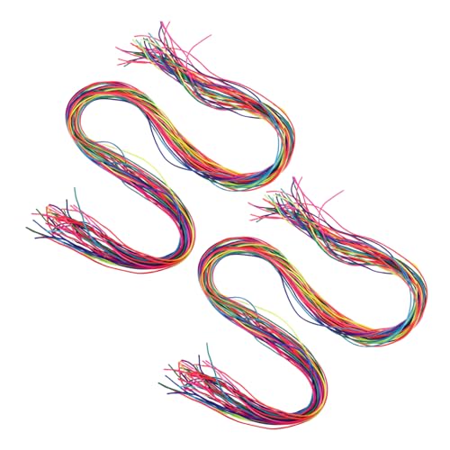 SAFIGLE 64 Stücke Bunte Haar Wrap String Für Zöpfe Regenbogen Flechten Haar Krawatte DIY Haar Seil Band Mädchen Zöpfe Haar Styling Zubehör von SAFIGLE