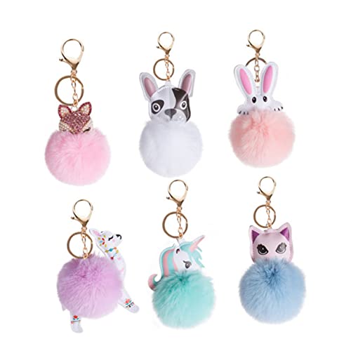 SAFIGLE Entzückender Puppen-schlüsselanhänger Plüschtier Schlüsselanhänger Für Tasche Rucksack Autoschlüssel Hausschlüssel Dekorativer Zufällige Farbe von SAFIGLE