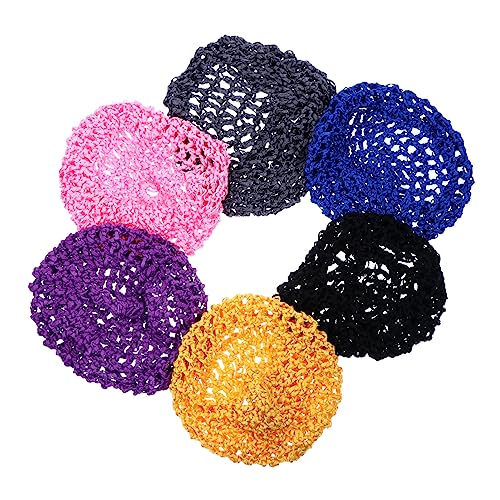 SAFIGLE 6stücke Pack Mesh Häkel Haar Netz Premium Gehäkelt Haar Netz Für Damen Und Frauen Zum Baden Und Schlafen von SAFIGLE