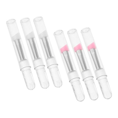 SAFIGLE 6stücke Silikonpinsel Für Augen-make-up Applikatorpinsel Für Lidschatten Mit Transparenter Abdeckung in Rosa Und Weiß Erhältlich von SAFIGLE