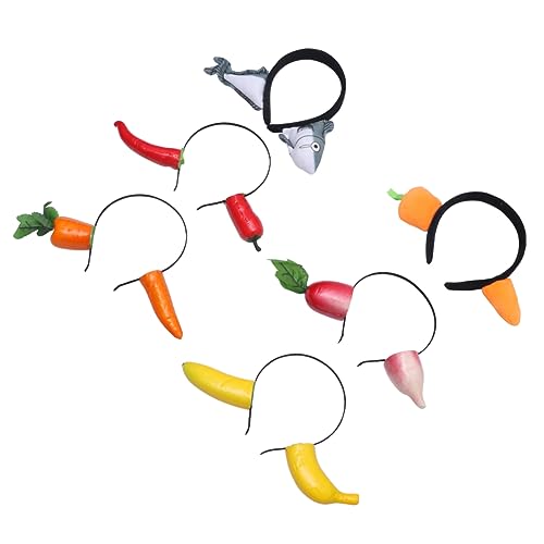 SAFIGLE 6stücke Haarreifen Party-kopfbedeckung Originelles Haarband Performance-kopfschmuck Stile Leicht Beidseitig Lustiges Design Fest Sitzend Dekoratives Foto-requisit von SAFIGLE