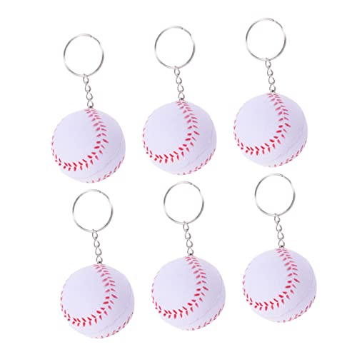 SAFIGLE 6st Schlüsselanhänger Sportball-partybevorzugung Baseball-schlüssel- Baseball-partygeschenke Sportball- Für Ballspieler Spielergeschenk Pu von SAFIGLE